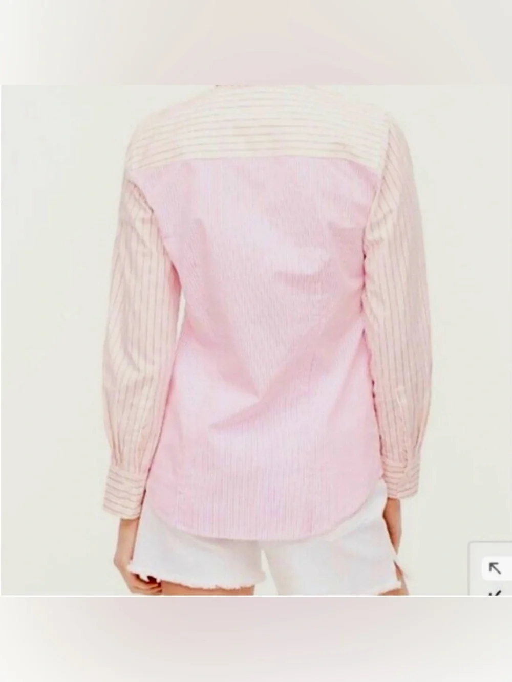 J. Crew Long Sleeve Striped Button Down Shirt Pink Yellow Women’s Medium